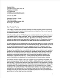 Letter Memorandum to President Trump